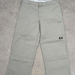 Dickies Men’s Loose Fit Double Knee Work Pants Wide Leg