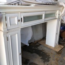 Entertainment Center Cabinet/ Fireplace Shelf