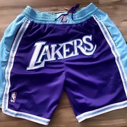 just don lakers shorts blue