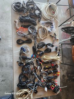 Large Lot of Mixed AV and Data Cables and more.