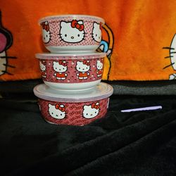 Hello Kitty Tupperware Pink
