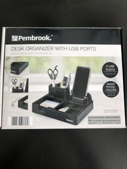 Desk Organizer with USB Port