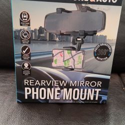 Rearview mirror Phone mount 