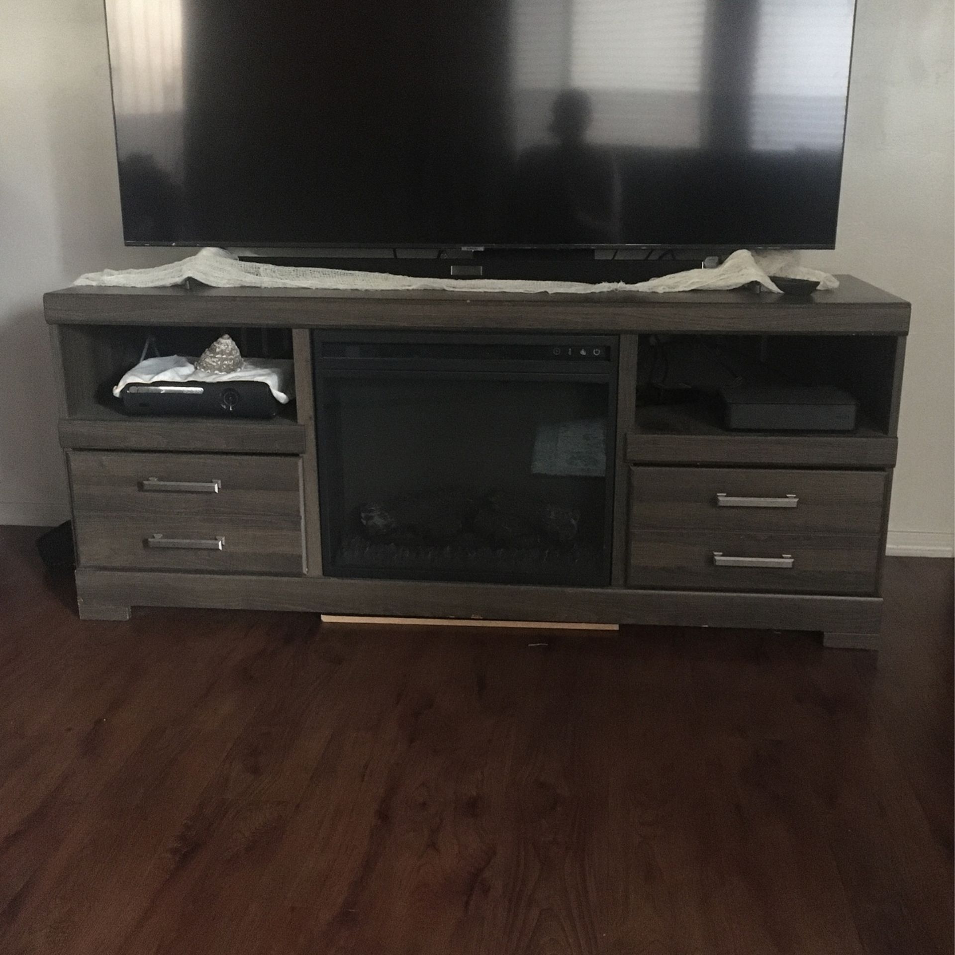 Tv Stand W/Electric Fireplace