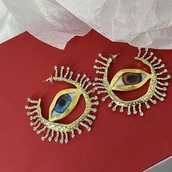 ✨👁️✨XL All Seeing Evil Eyes Dangle Earrings