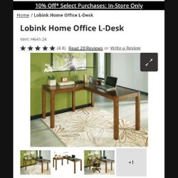 LIKE NEW ASHLEY FURNITURE DESK FREE!!!!