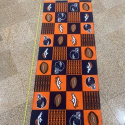 Denver Broncos Fleece Material 5 Ft X  2 Ft
