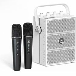 100W Powerful Voice Amplifier with 2 Wireless Microphones,