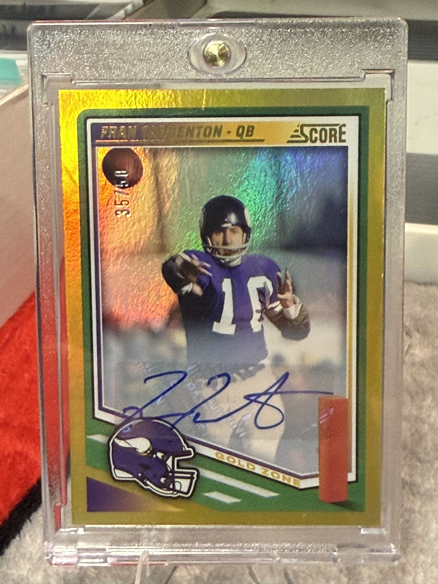 Gold Fran Tarkenton/50 Auto