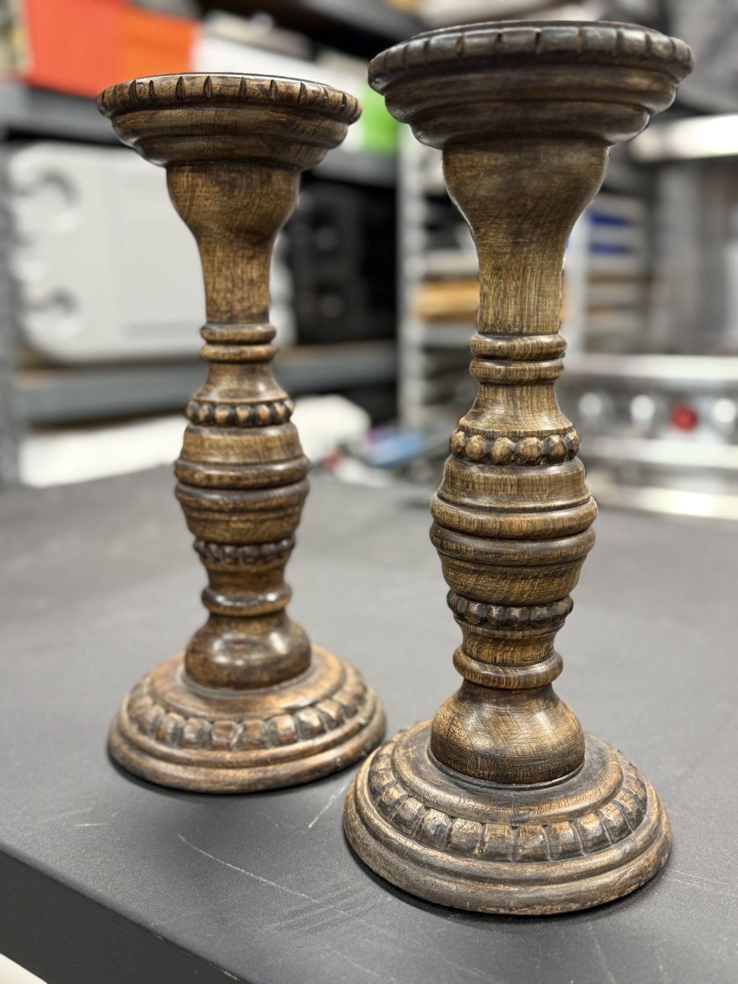 Pair Of Two Vintage Candleholders 