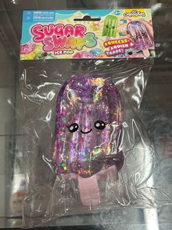 ORB Sugar Swaps Ice Pop Glitter Tactile Squeeze Toy Purple