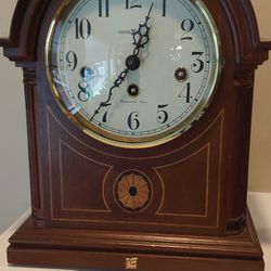 Howard Miller(613-180) Barrister Mantel Clock With Westminster Chimes and Key

