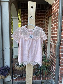 Pink Lacy Girl’s Shirt - Small