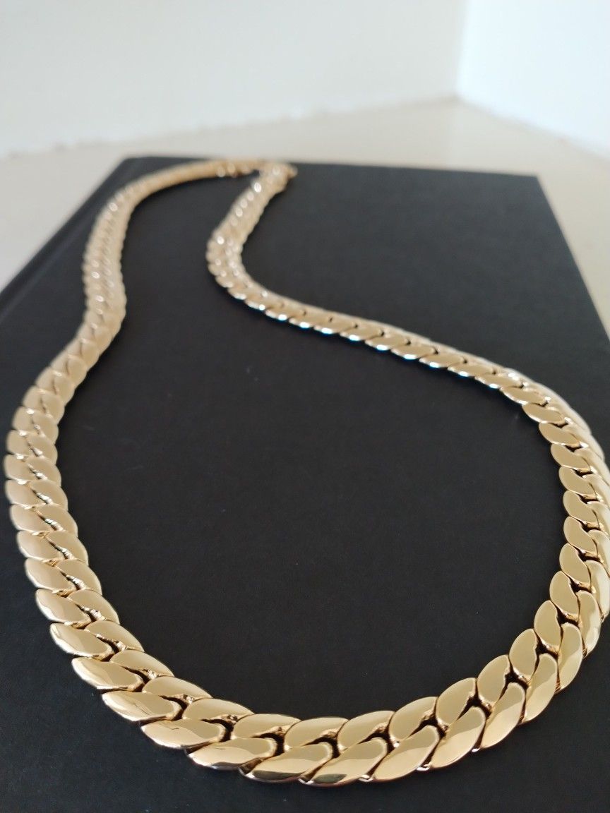 Gold 18k Plated Snake Necklace Chain