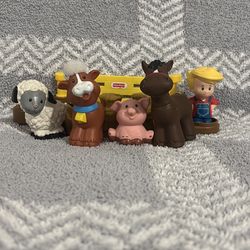 Fisher price little people farm animals & gate entrance