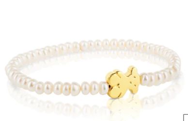 Tory Burch Pearl Bracelet Y Gold Bear 