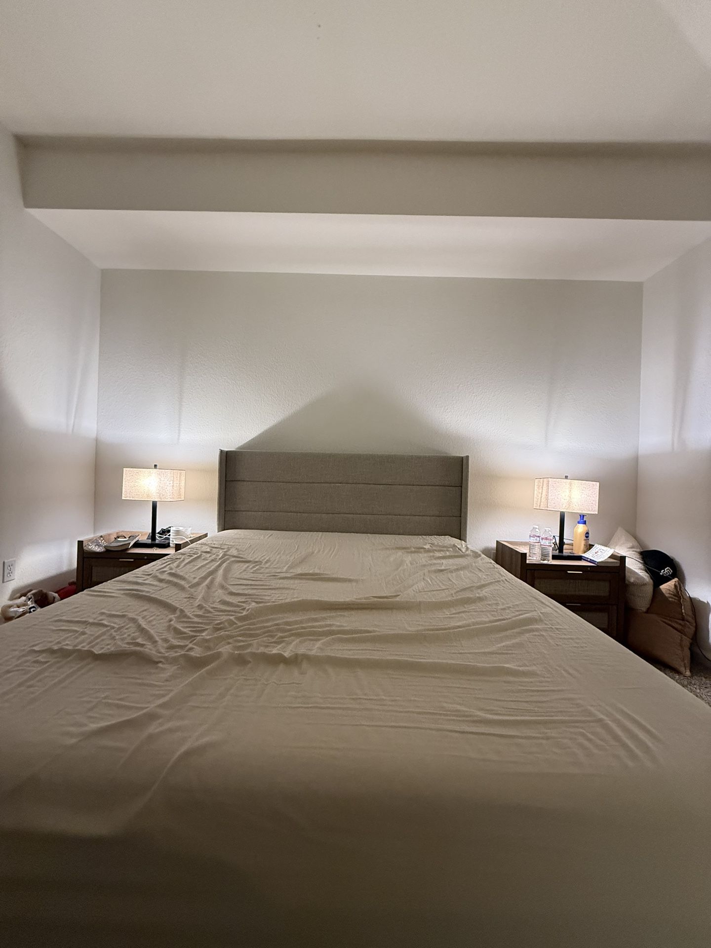 Bed Frame With Nectar Queen Bed