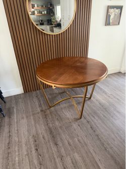 Wood dining table