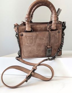 FRYE Demi Mini Crossbody Satchel Bag Purse Genuine Distressed Leather