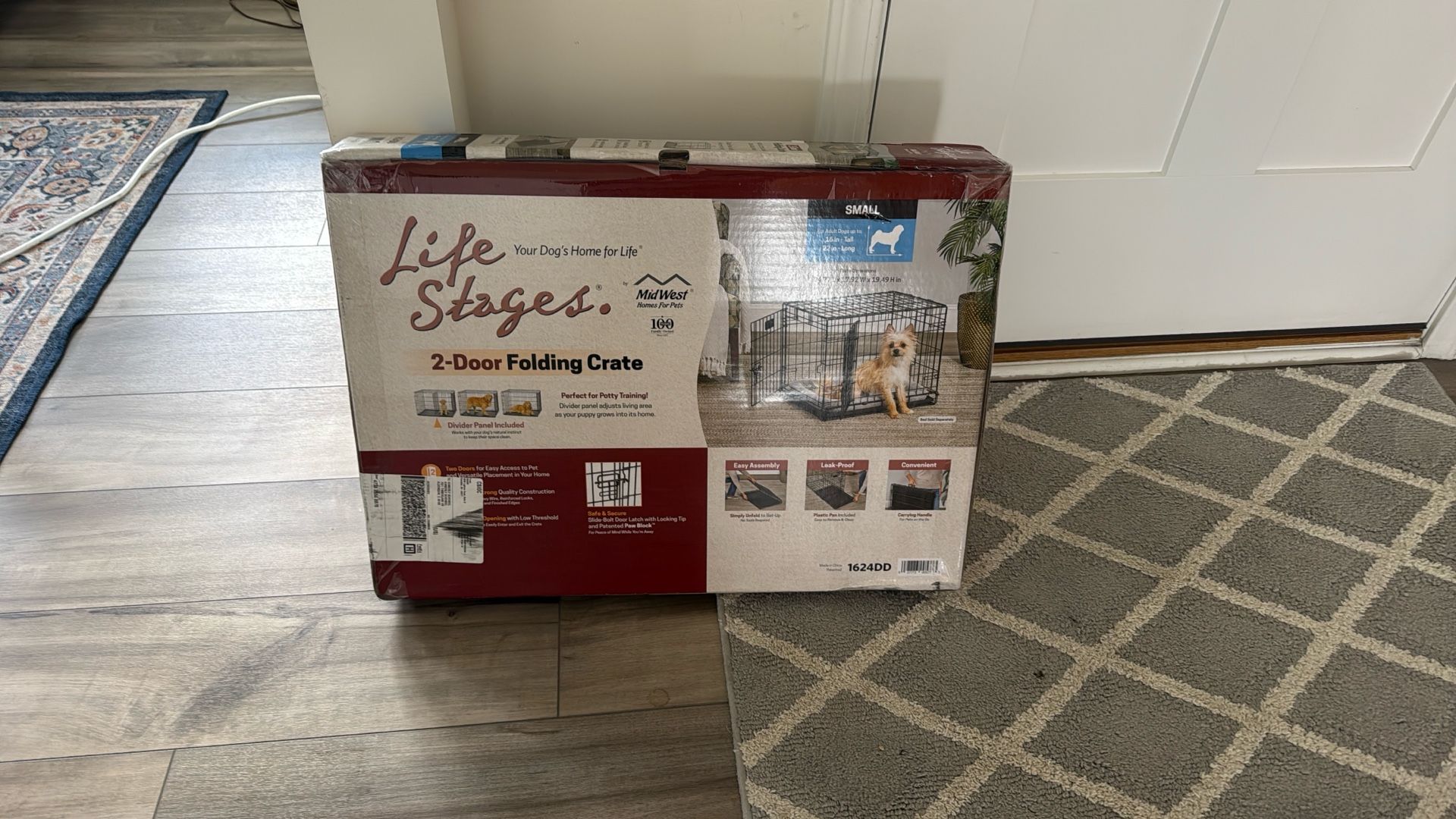 2 Door Folding Puppy Crate