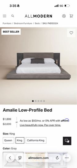 Cali King Bed frame (like new)