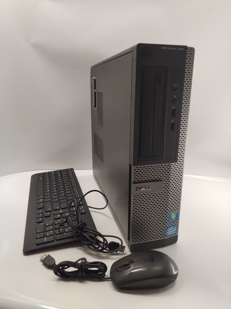 Dell Desktop PC Intel i5, 500GB Hard Drive, 4GB RAM, Windows 11 Pro With Keyboard and Mouse