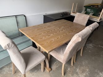Ashley Wooden Table And Chairs