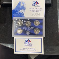 2004 S Gem Proof Washing State Quarters On Original Government Package