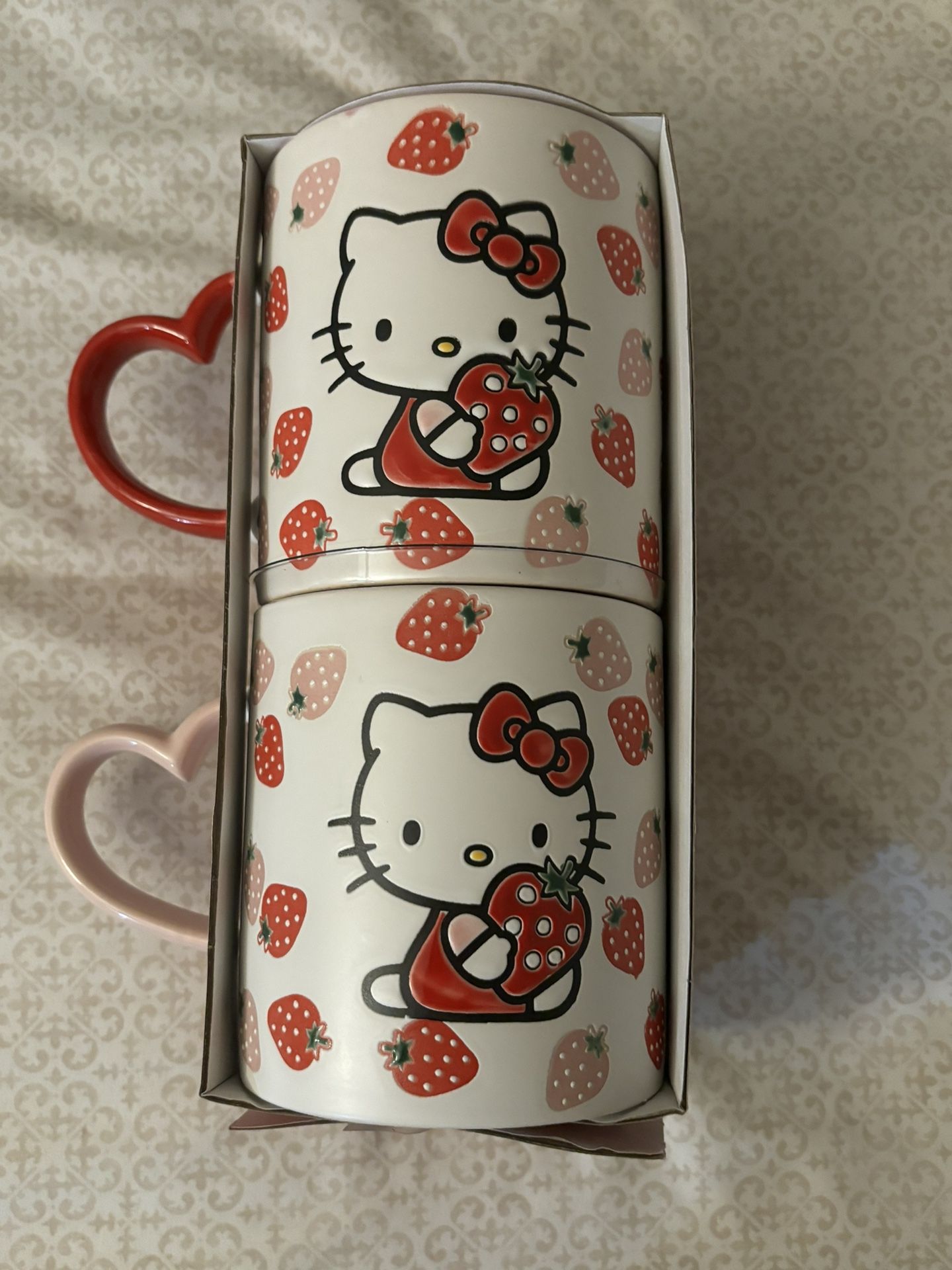 Hello Kitty Strawberry Mugs