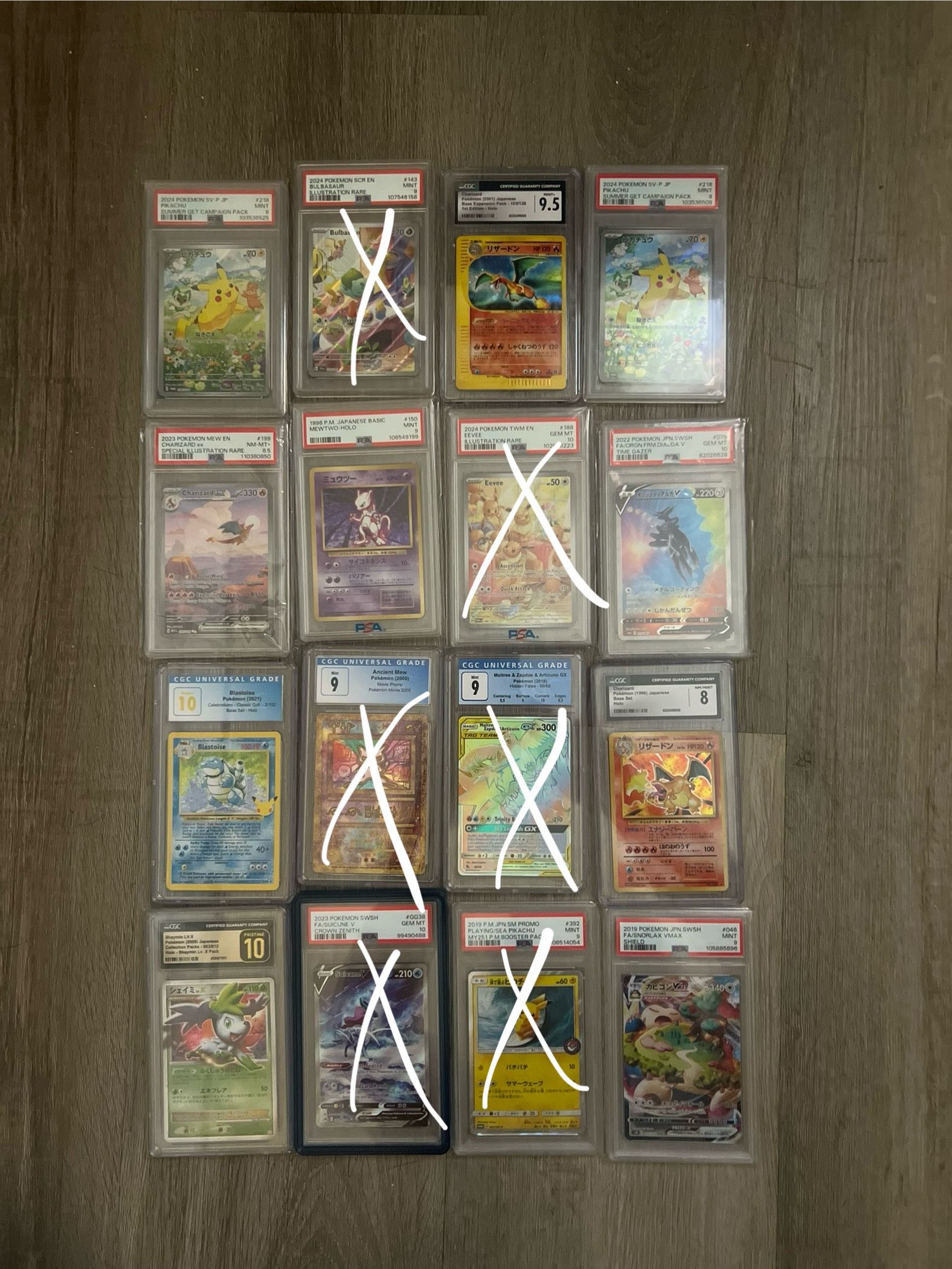 Pokemon Graded Slabs Collection Bundle Lot CGC PSA