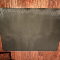  Light Gray Office Desk Chair Mat,  Computer Carpet, Floor Protector, Anti-Slip Polyester 47” x 35”