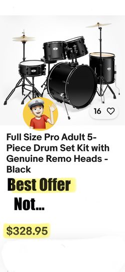 🔥 BEST OFFER New Drum Set in Factory Box Complete Drums