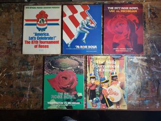 Rose Bowl Football Program(s) Tournament of Roses Parade 5x BUNDLE Ucla Usc Ohio Michigan Vintage