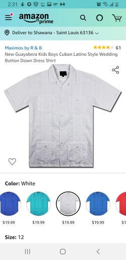 Boys white shirt