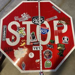 Metal Stop Sign Wall Art Decor Man Cave 
