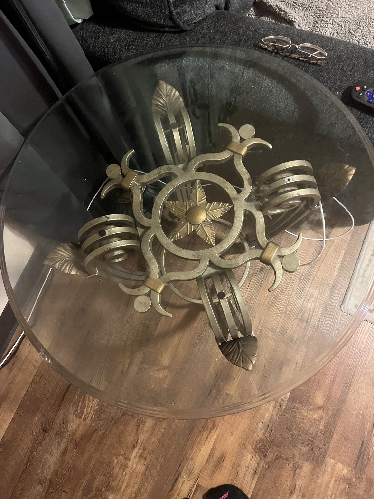 Cast iron Coffee And Side Table