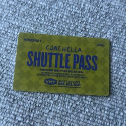 Coachella Weekend 2 Shuttle pass 