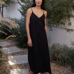 Jenni Kayne Rio Slip Dress Black Size XXL Pristine Condition