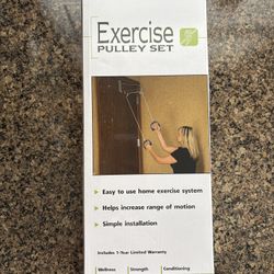 NEW IN BOX DMI Exercise Pulley Set Over the Door Arm and Shoulder Exercises