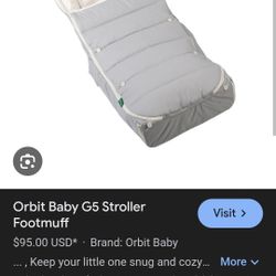 Orbit baby green edition footmuff - super warm and comfy