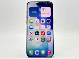 Apple iPhone 15 Pro Max 512GB White Titanium AT&T Damaged Back For Parts