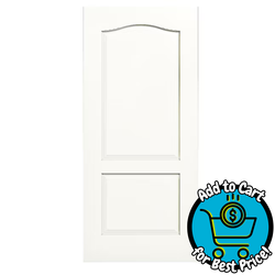 RELIABILT 32-in x 80-in Primed 2-panel Textured Hollow core Primed Interior Slab Door