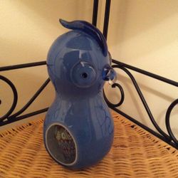 Murano Italian Glass Owl with Millefiori egg inside