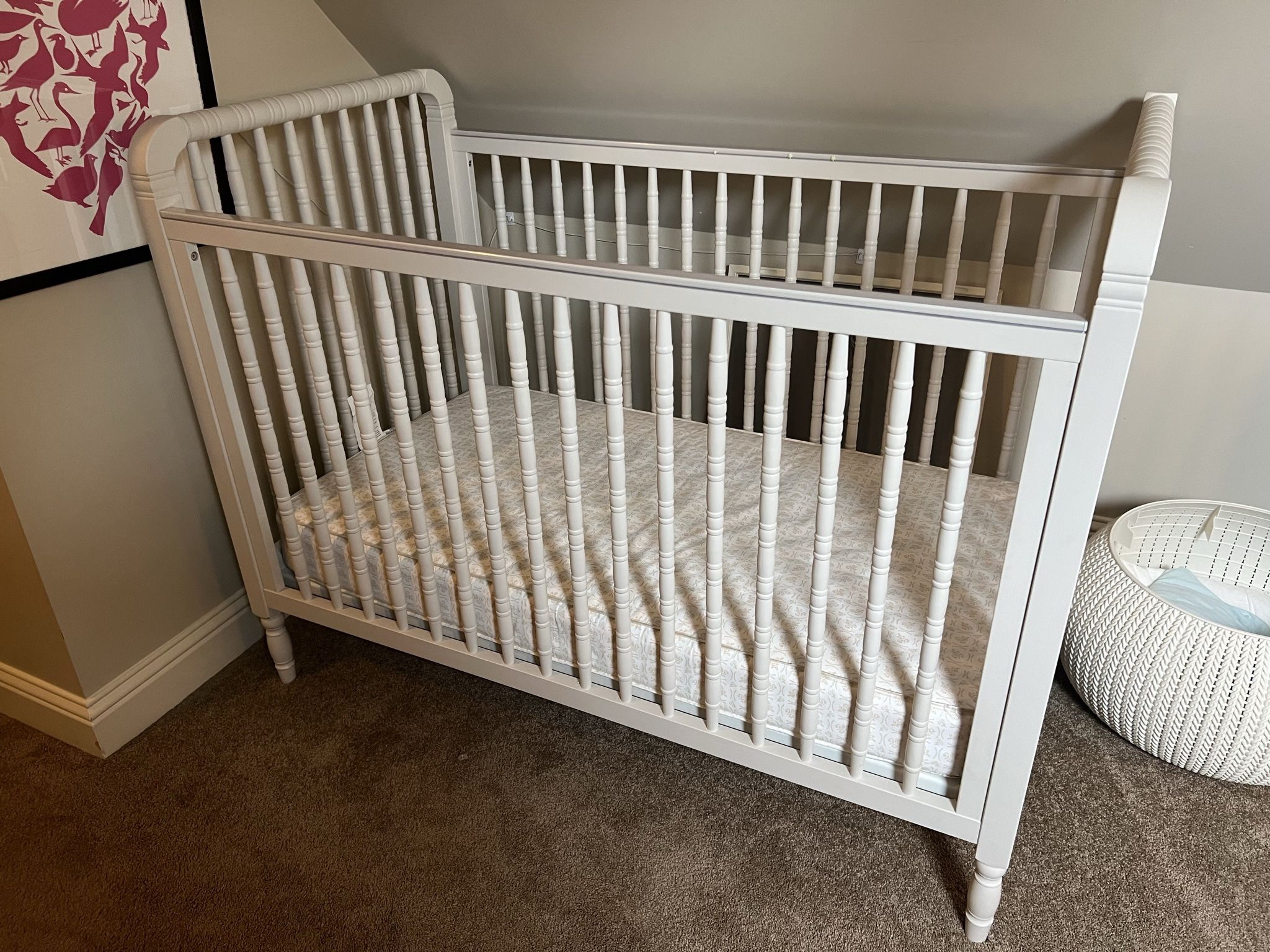 Pottery Barn Elsie Spindle Crib W Conversion Toddler Bed