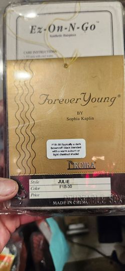 3 available Forever Young Ez-On-N-Go Synthetic Hairpiece – Julie F1B-30