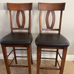 Canadel-style solid wood counter stools 24”