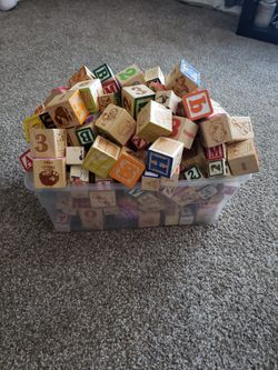 Cubos De Madera Diferentes Tamaños $25