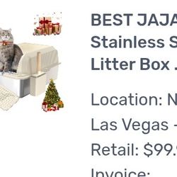Stainless Steel Litter Box 