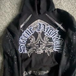 Black Rhinestone Hoodie
