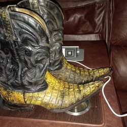 Alligator Boots Size 10
